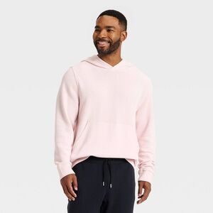 All In Motion - Men's French Terry Pullover Hoodie - All In Motion Pink